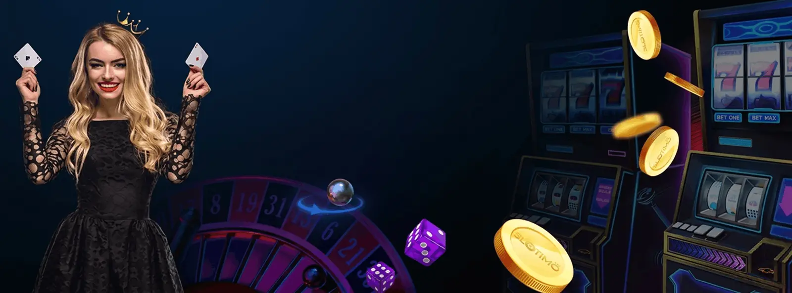 Slotimo — 4-in-1 Willkommenspaket